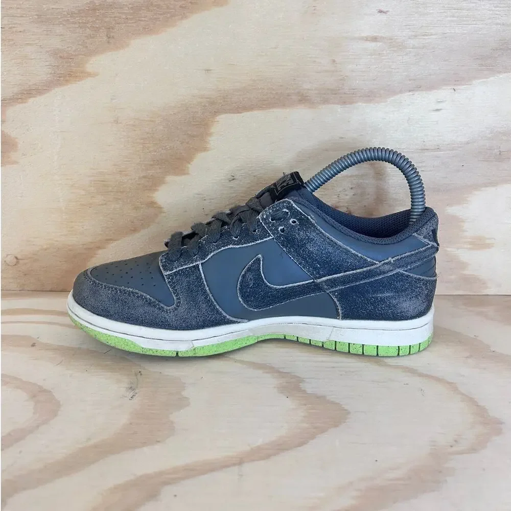 Nike - Dunk Low Halloween GS -Sneakers -Black/Green - Big Kids -4Y - DQ6215-001